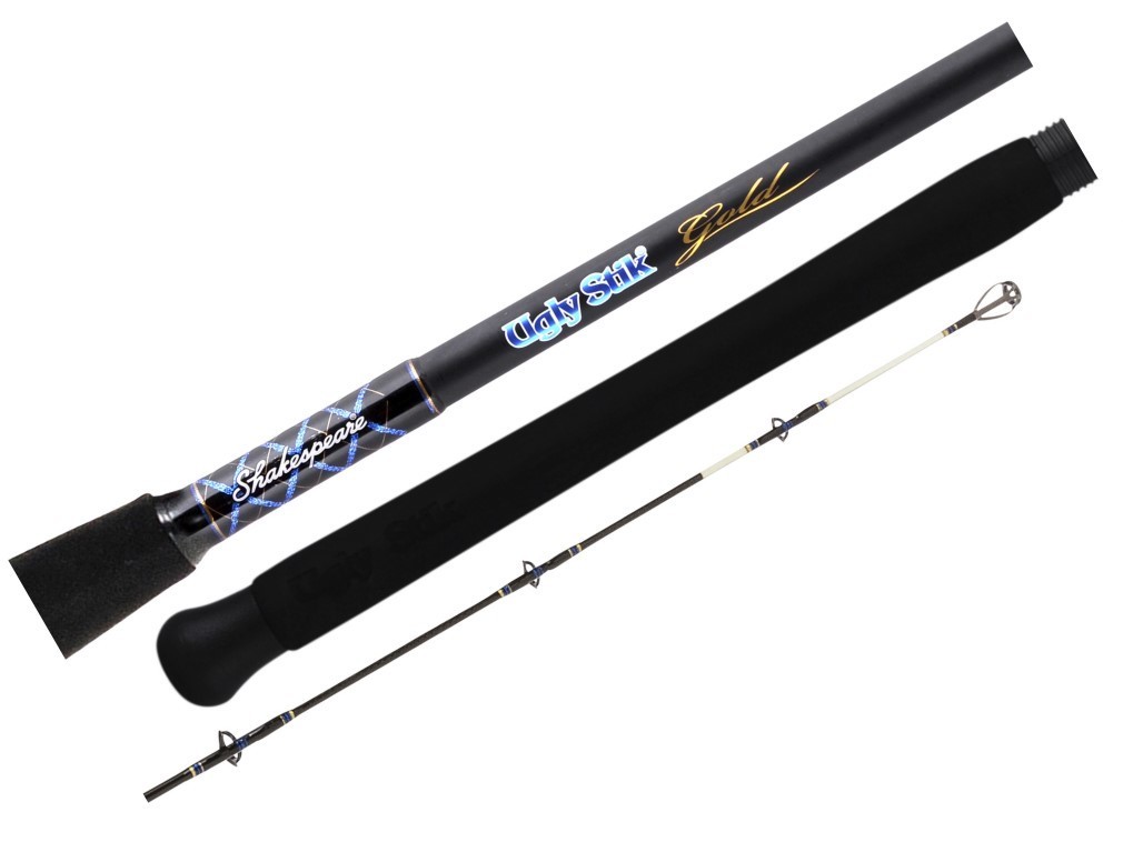 Shakespeare/Ugly Stik 6ft Ugly Stik Gold 4-8kg Multi Fast Taper Spinning Fishing Rod - 2 Piece