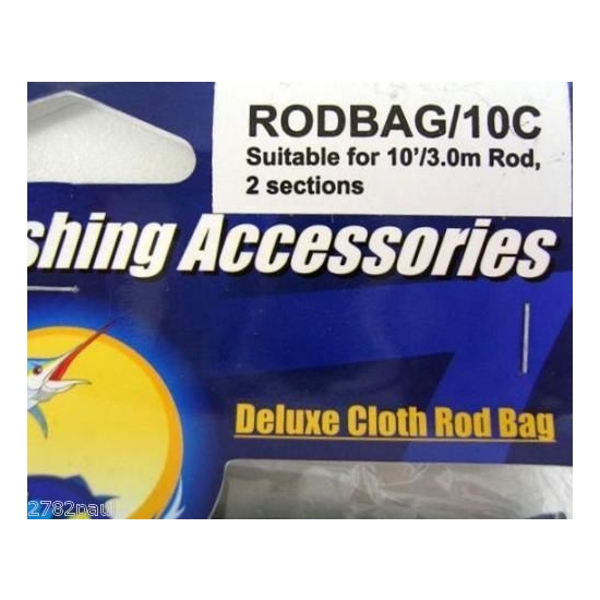 Surecatch Surecatch 3 X 1675mm Deluxe Fishing Rod Bags To Suit 2 Piece 10ft Rods - Image 5
