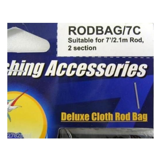 Surecatch Surecatch 3 X 1230mm Deluxe Fishing Rod Bags To Suit 2 Piece 7ft Rods - Image 4