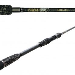 Bone Combat Beast Fast Taper Carbon 2 Piece Baitcaster Fishing Rod