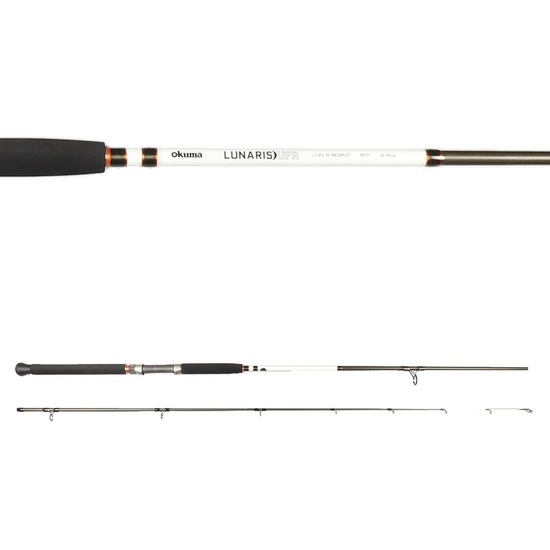 7ft Okuma Lunaris 2-4kg Spin Rod - 2 Piece Fishing Rod With Glowing Nibble Tip - Image 2