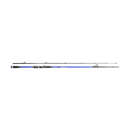 Wilson Blue Steel 2 Piece Fishing Rod - Metallic Blue Spin Rod - Image 2