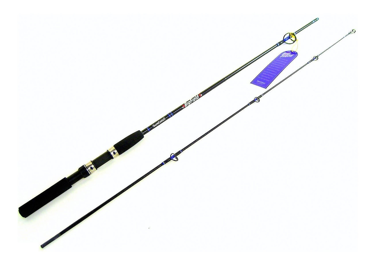 Surecatch Bigfield - 6'6 2 Pc Spin Fishing Rod 3-6kg River - Estuary - Plastics